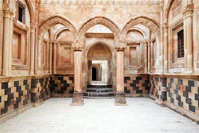 Innenraum des Ishak Pasha Palastes, Türkei